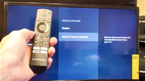 how to reset insignia tv|factory reset insignia fire tv.